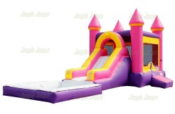 Purple Bounce House Combo (Wet)